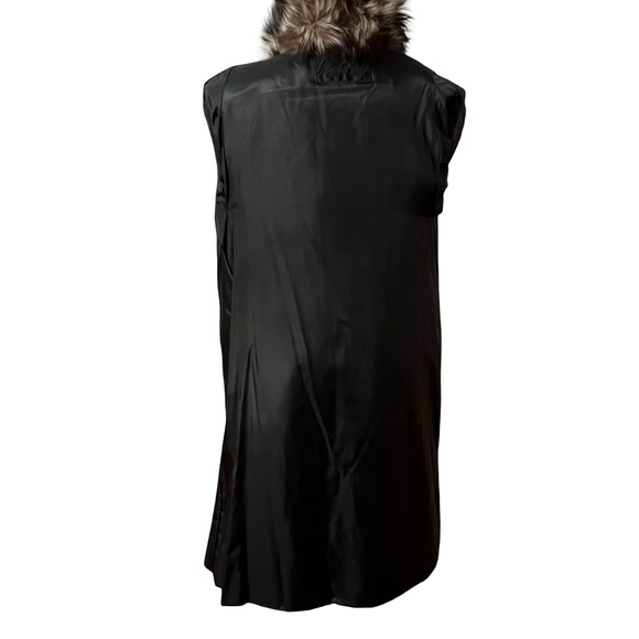 Vintage Womens Natural Silver Fox Genuine Fur Coat Size Small Marshall Field's - Picture 7 of 9